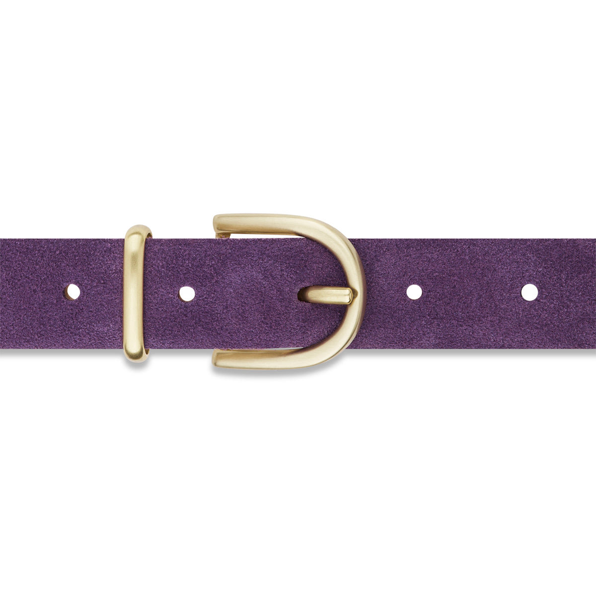Damen Wildledergürtel „Leni" in Lila – 2,5 cm, hochwertiges Veloursleder