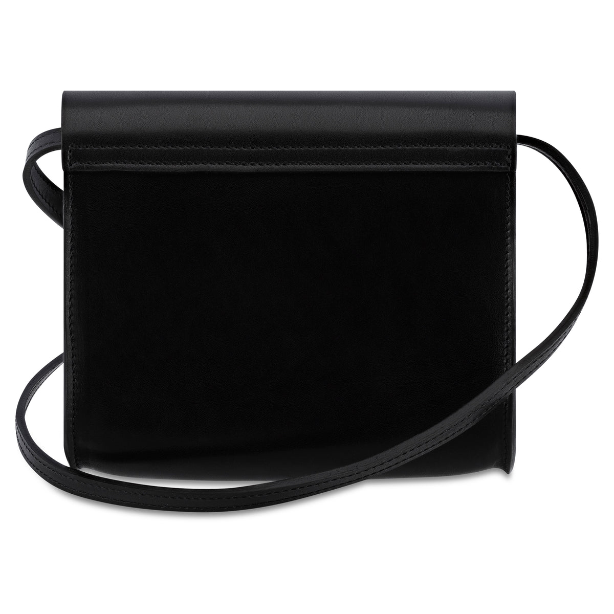 Brottasche „LOTTI“ in Schwarz - Handgemachte Damen Handtasche aus pflanzlich gegerbtem Leder