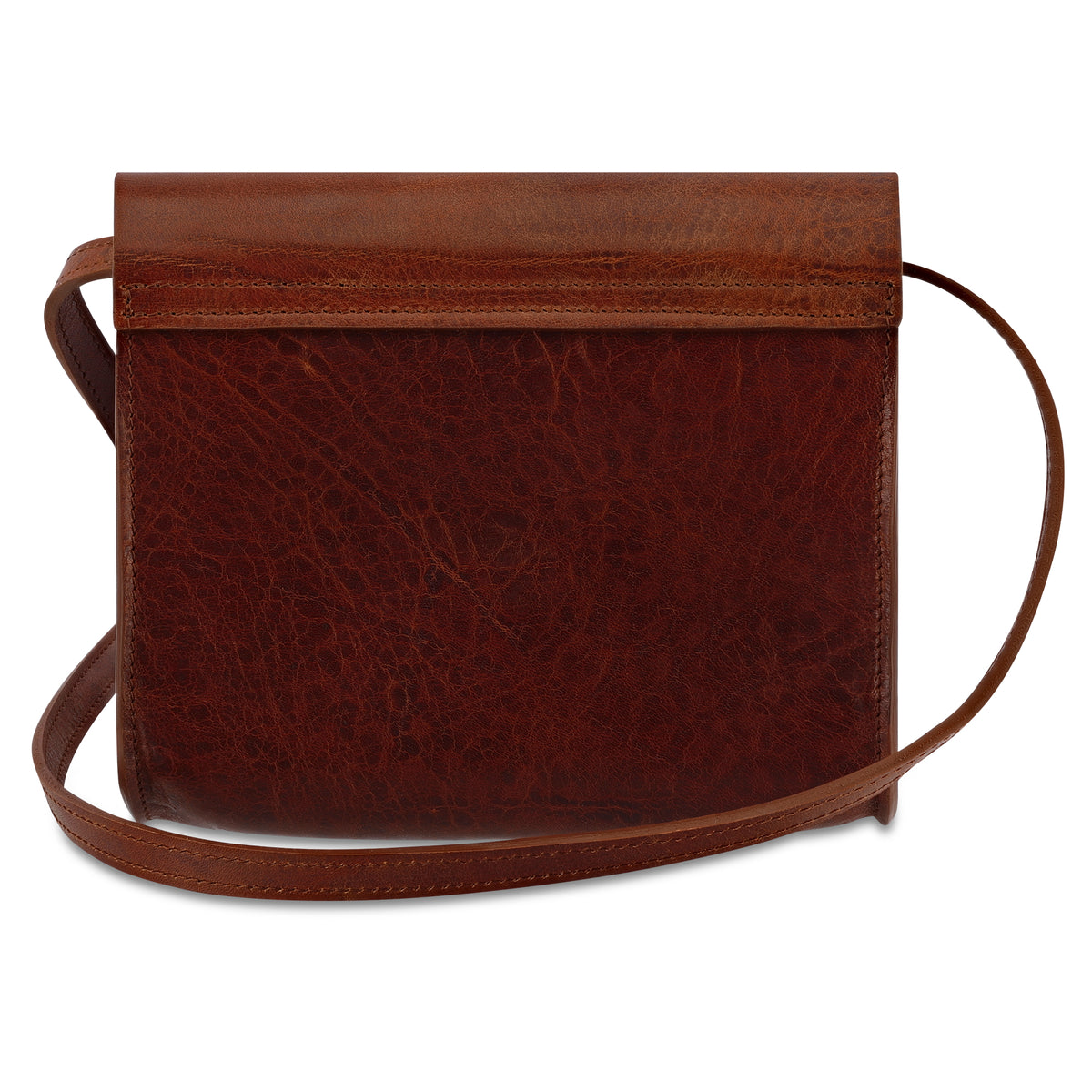 Brottasche „LOTTI“ in Gipsy Cognac - Handgemachte Damen Handtasche aus pflanzlich gegerbtem Leder