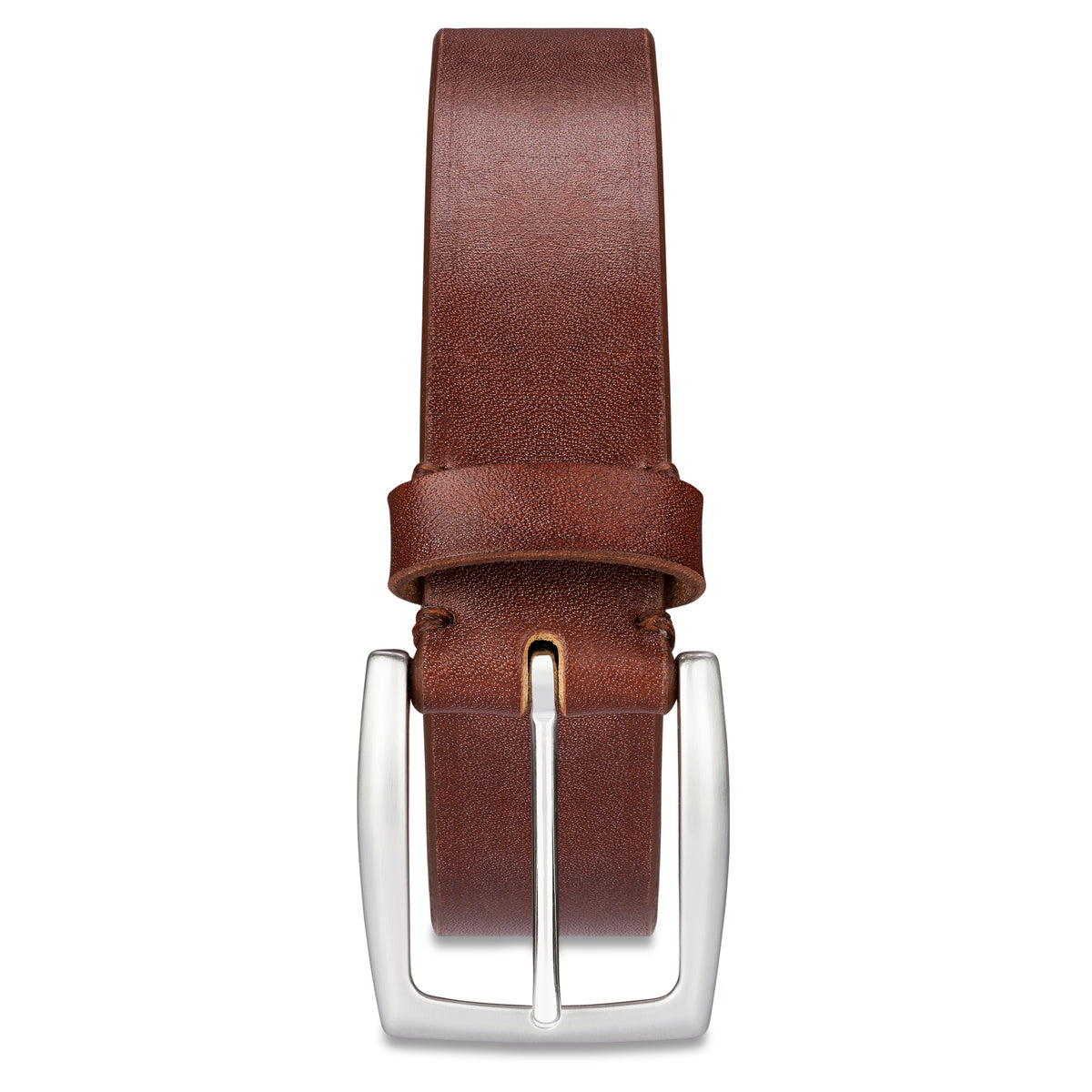 Exklusiver Bridle-Ledergürtel „William“ in Braun – 3,5 cm, Eichenrindleder von J. & F.J. Baker